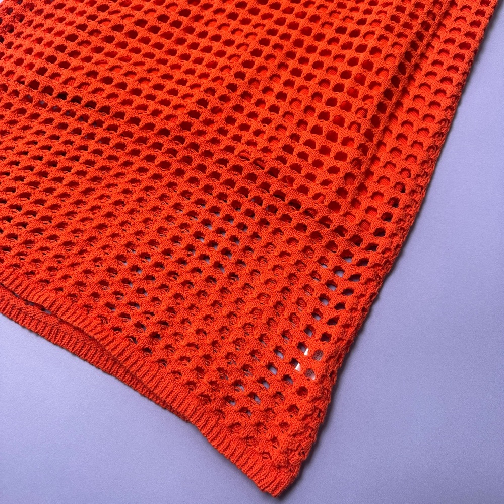 Atomic orange crochet Women's Skirt- new - Picture 3 of 3